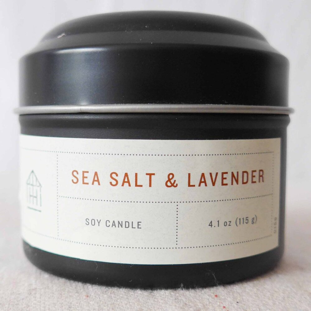 Hearth & Hand with Magnolia Sea Salt & Lavender Soy Candle (Used)